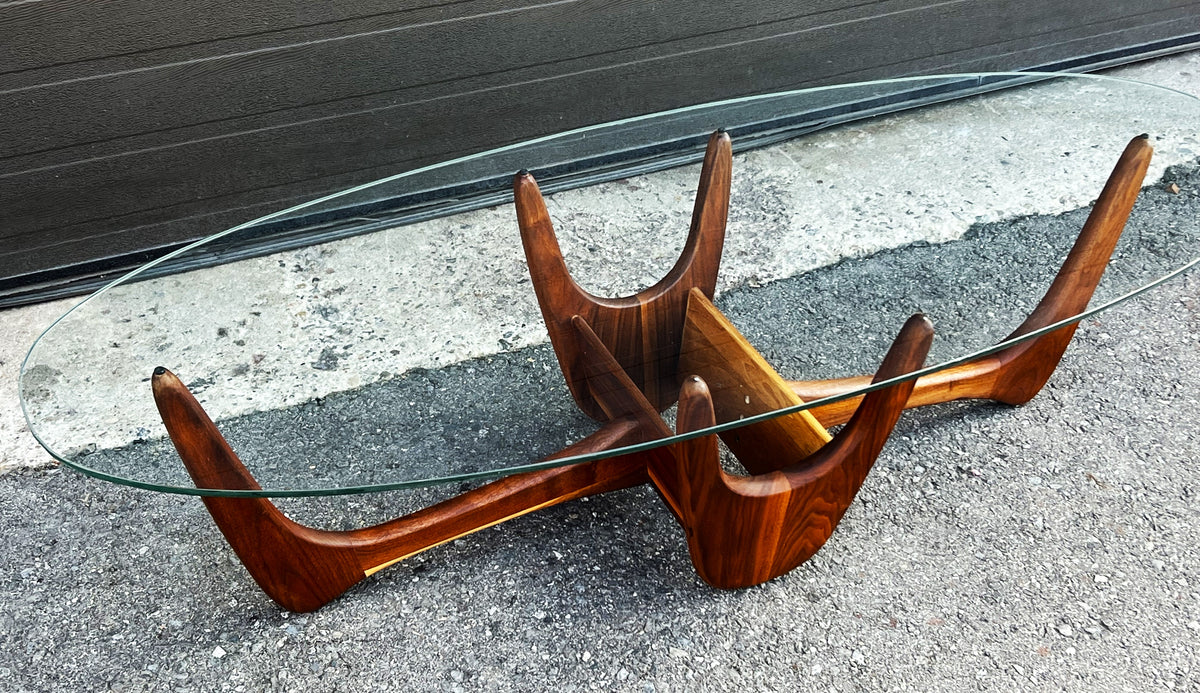 REFINISHED Mid-Century Modern Biomorphic Coffee Table by Kroehler, A.Pearsall style 60