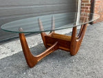 REFINISHED Mid-Century Modern Biomorphic Coffee Table by Kroehler, A.Pearsall style 60