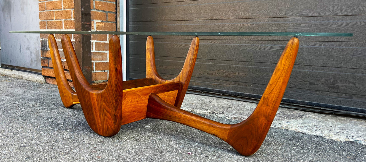 REFINISHED Mid-Century Modern Biomorphic Coffee Table by Kroehler, A.Pearsall style 60