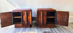 2 REFINISHED Mid Century Modern Walnut Brutalist Nightstands by Tobago 3