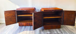 2 REFINISHED Mid Century Modern Walnut Brutalist Nightstands by Tobago 4