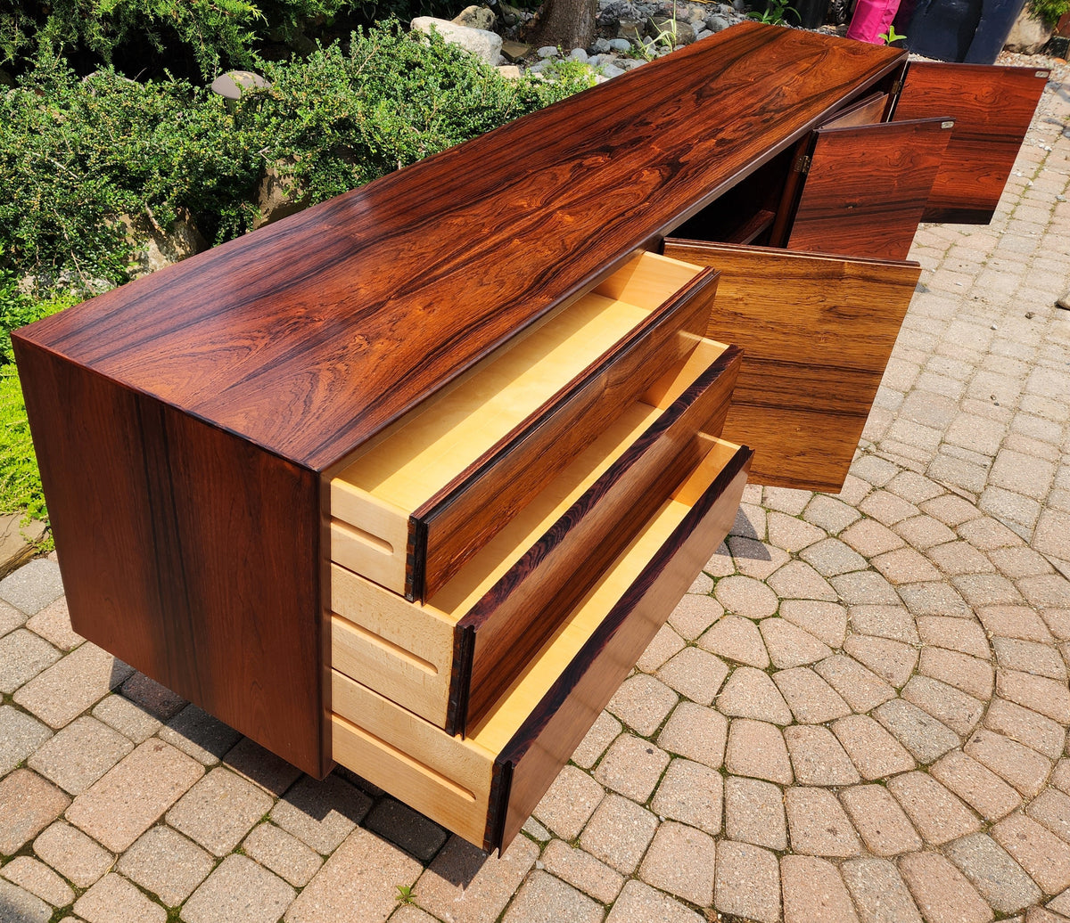 REFINISHED Danish MCM Brazilian Rosewood Sideboard MK-511 by Arne Hovmand-Olsen 94.5