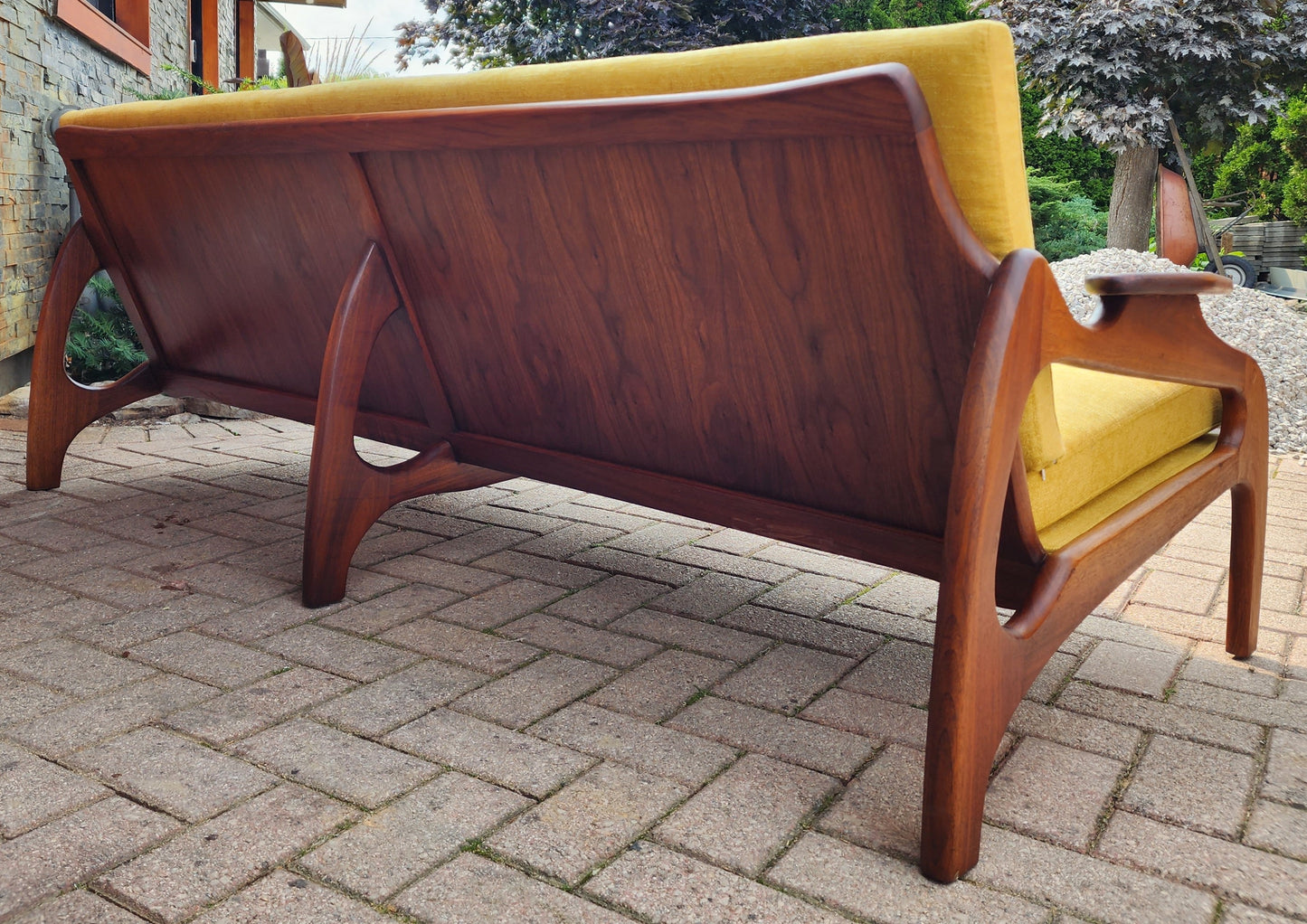 REFINISHED REUPHOLSTERED Mid Century Modern  Adrian Pearsall Sofa 80"