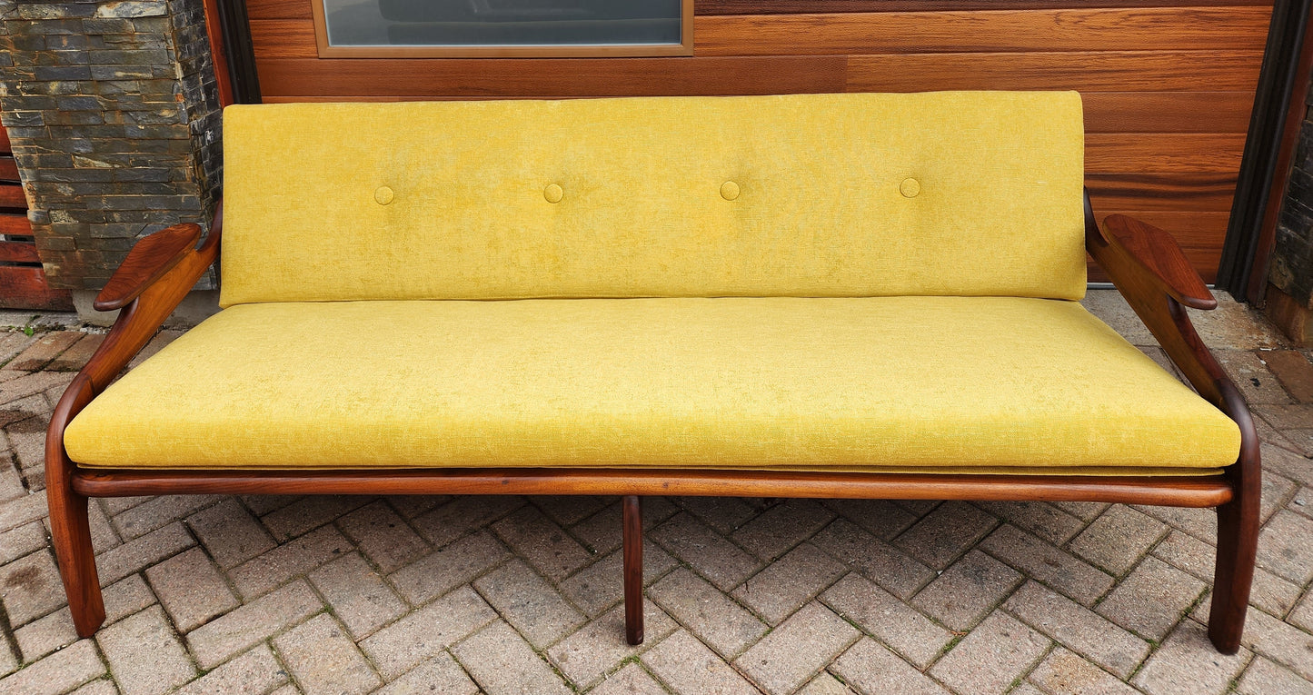REFINISHED REUPHOLSTERED Mid Century Modern  Adrian Pearsall Sofa 80"