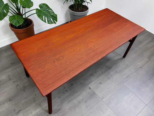 REFINISHED Mid Century Modern Teak Coffee Table, Norway, 50"