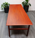 REFINISHED Mid Century Modern Teak Coffee Table, Norway, 50