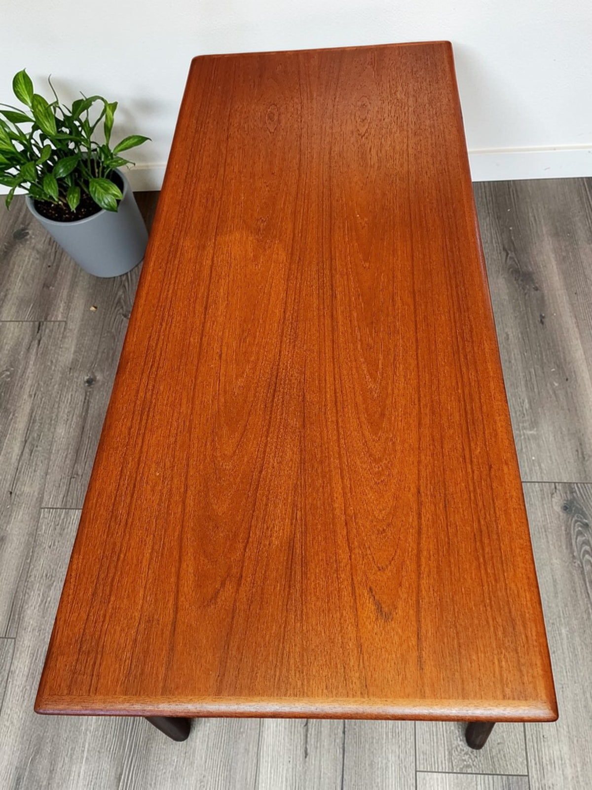 REFINISHED Mid Century Modern Teak Coffee Table, Norway, 50