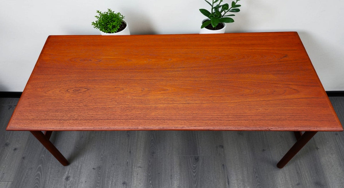 REFINISHED Mid Century Modern Teak Coffee Table, Norway, 50