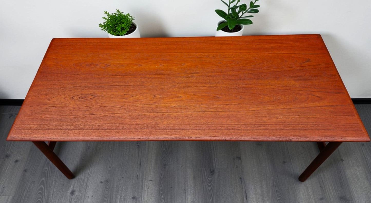 REFINISHED Mid Century Modern Teak Coffee Table, Norway, 50"