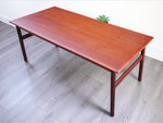 REFINISHED Mid Century Modern Teak Coffee Table, Norway, 50