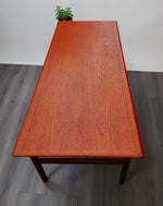 REFINISHED Mid Century Modern Teak Coffee Table, Norway, 50