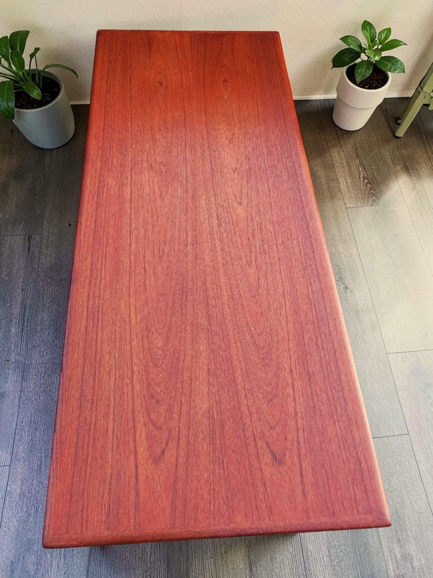REFINISHED Mid Century Modern Teak Coffee Table, Norway, 50"