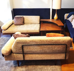 REFINISHED Mid Century Modern 2 Loveseats or 4-Seater Sofa by A. Pearsall 4