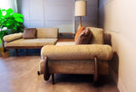 REFINISHED Mid Century Modern 2 Loveseats or 4-Seater Sofa by A. Pearsall 9