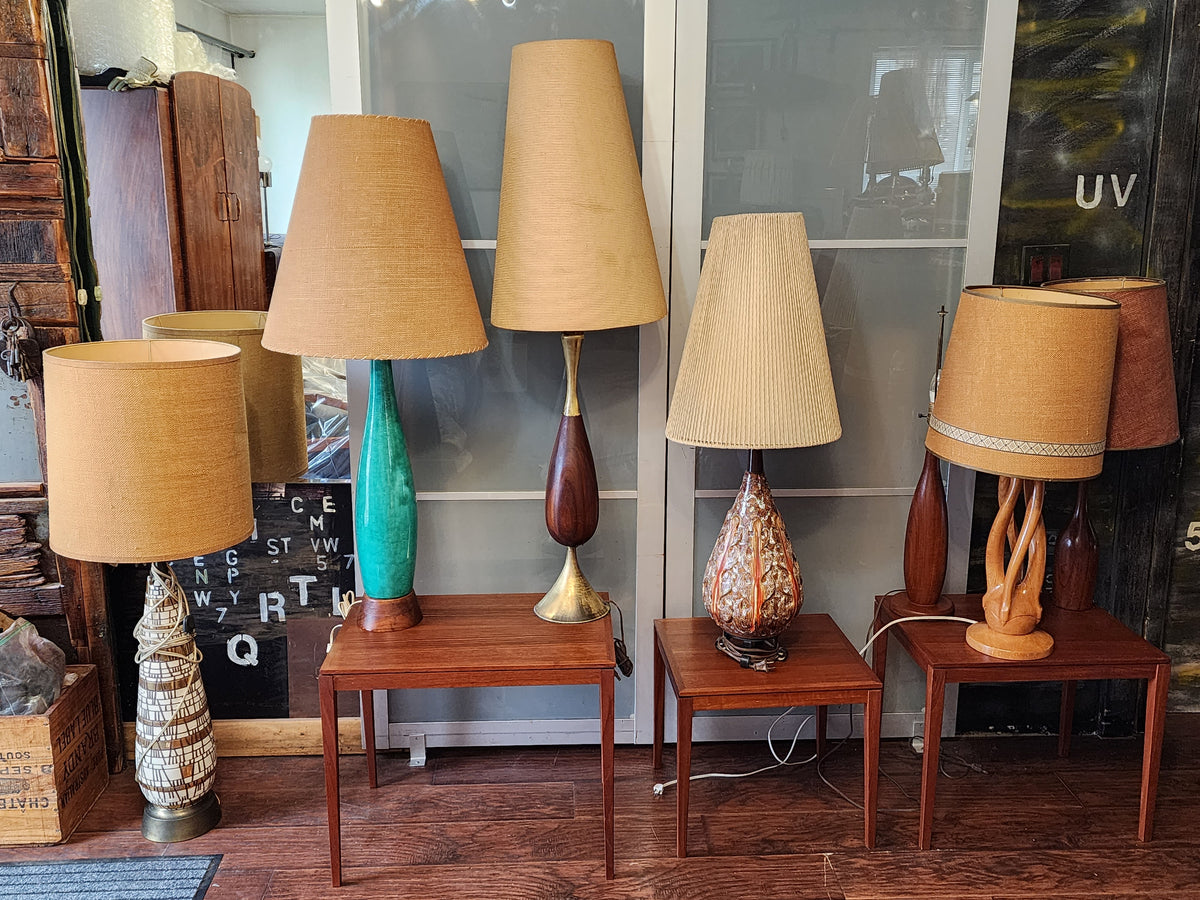 Mid Century Modern Pottery Lamp by Maurice Chalvignac 39.5