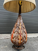 Mid Century Modern Pottery Lamp by Maurice Chalvignac 39.5