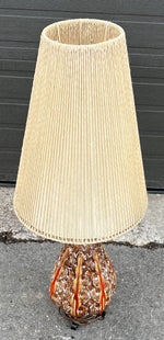Mid Century Modern Pottery Lamp by Maurice Chalvignac 39.5