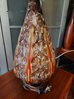 Mid Century Modern Pottery Lamp by Maurice Chalvignac 39.5