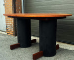 REFINISHED Mid Century Modern Teak Dining Table La Rose 60