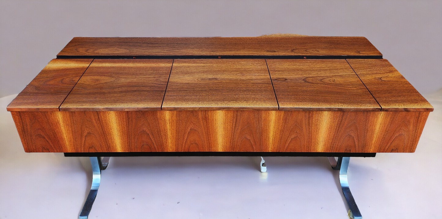 For Rent**MCM Electrohome Model 709 Stereo Console in Walnut, Space Age