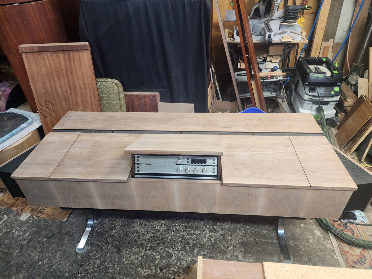 For Rent**MCM Electrohome Model 709 Stereo Console in Walnut, Space Age