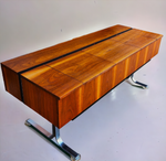 For Rent**MCM Electrohome Model 709 Stereo Console in Walnut, Space Age 2