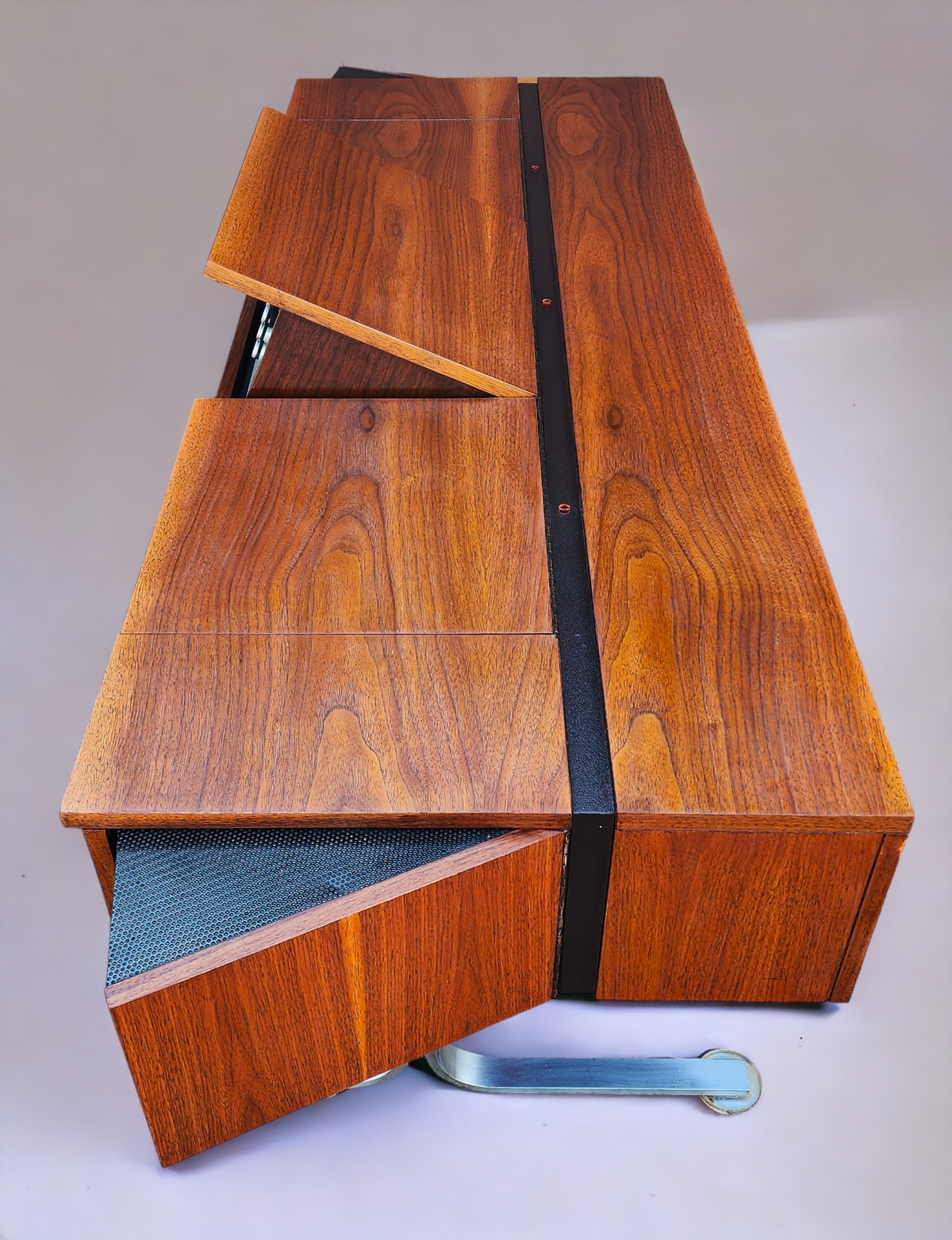 For Rent**MCM Electrohome Model 709 Stereo Console in Walnut, Space Age