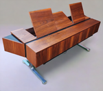 For Rent**MCM Electrohome Model 709 Stereo Console in Walnut, Space Age 7