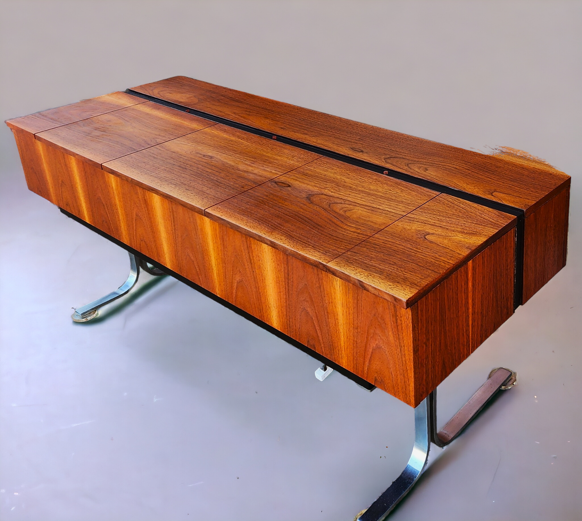For Rent**MCM Electrohome Model 709 Stereo Console in Walnut, Space Age