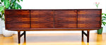 REFINISHED Mid Century Modern Brazilian Rosewood Sideboard  Hertug by F. Kayser 86