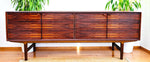REFINISHED Mid Century Modern Brazilian Rosewood Sideboard  Hertug by F. Kayser 86