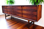 REFINISHED Mid Century Modern Brazilian Rosewood Sideboard  Hertug by F. Kayser 86