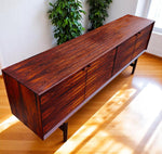 REFINISHED Mid Century Modern Brazilian Rosewood Sideboard  Hertug by F. Kayser 86