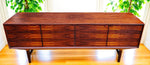 REFINISHED Mid Century Modern Brazilian Rosewood Sideboard  Hertug by F. Kayser 86