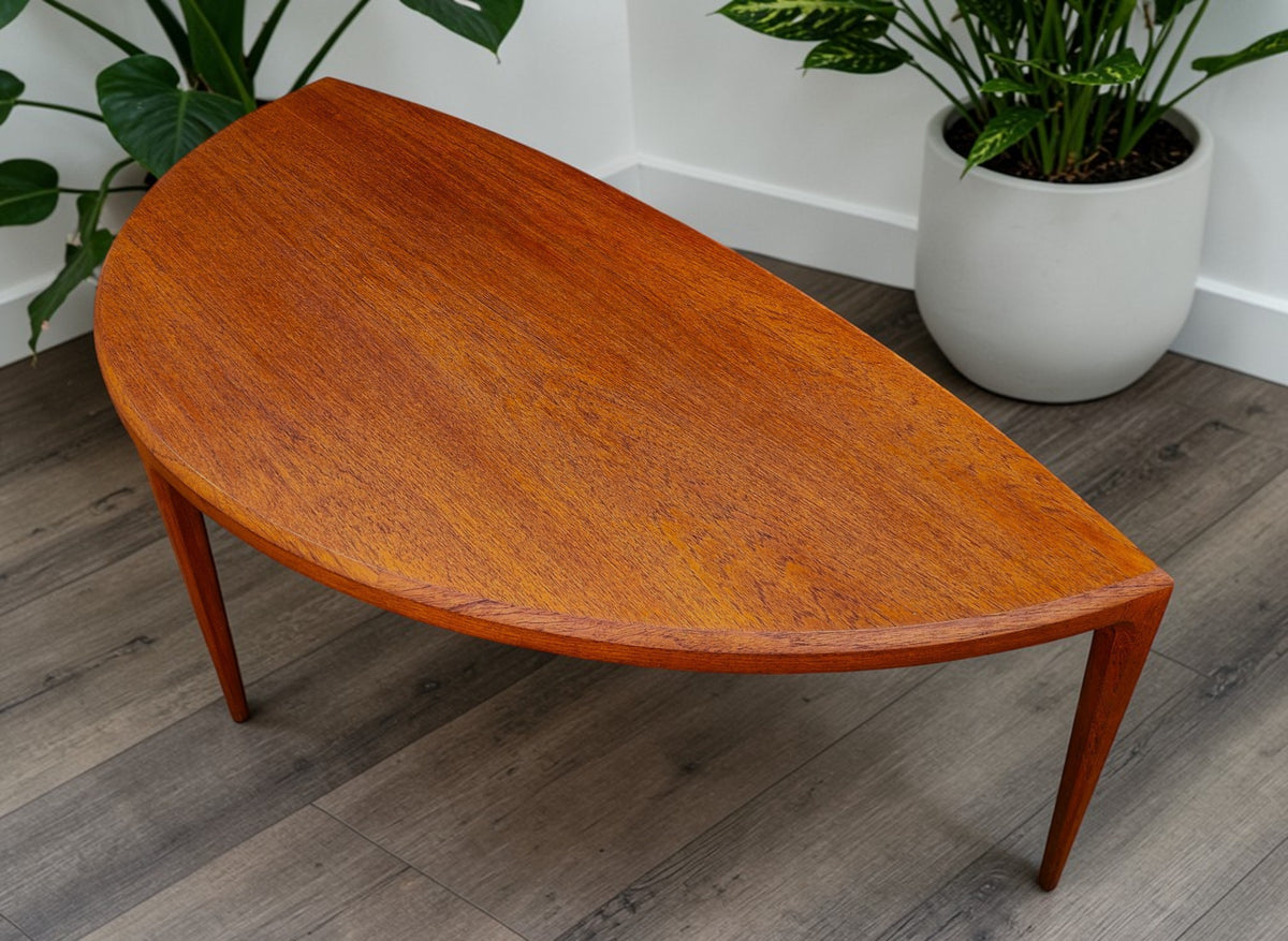 REFINISHED Danish Mid Century Modern Teak Coffee Table by J.Andersen 62.5