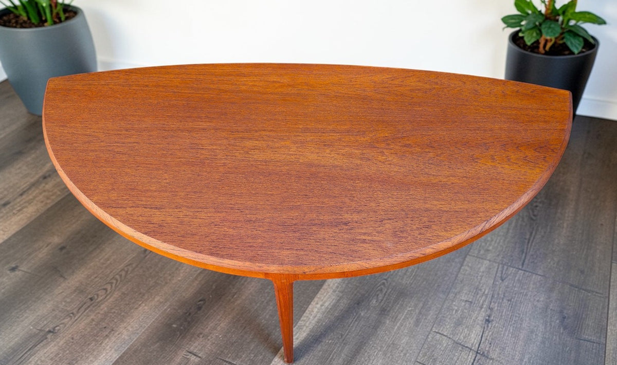 REFINISHED Danish Mid Century Modern Teak Coffee Table by J.Andersen 62.5