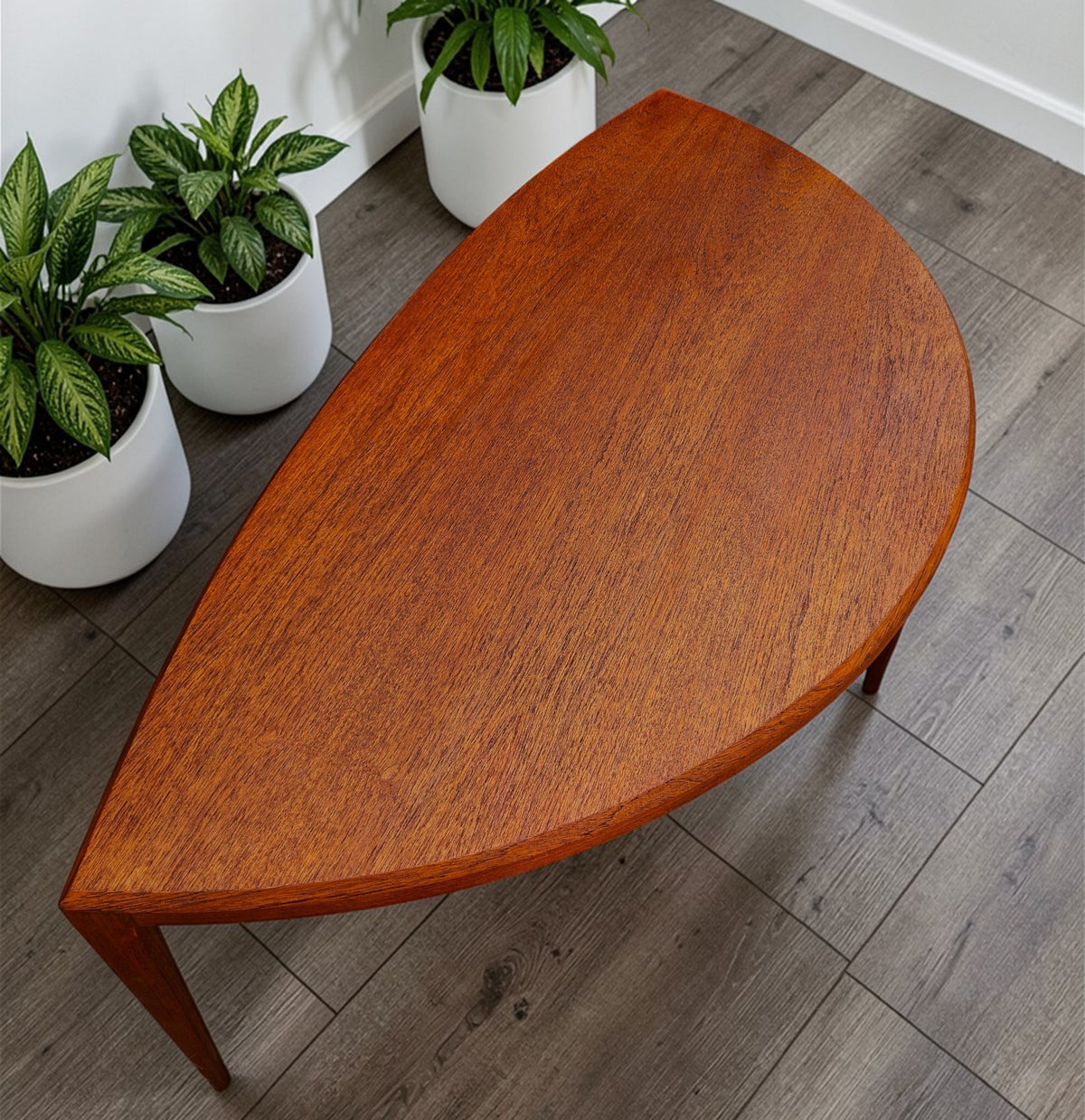 REFINISHED Danish Mid Century Modern Teak Coffee Table by J.Andersen 62.5