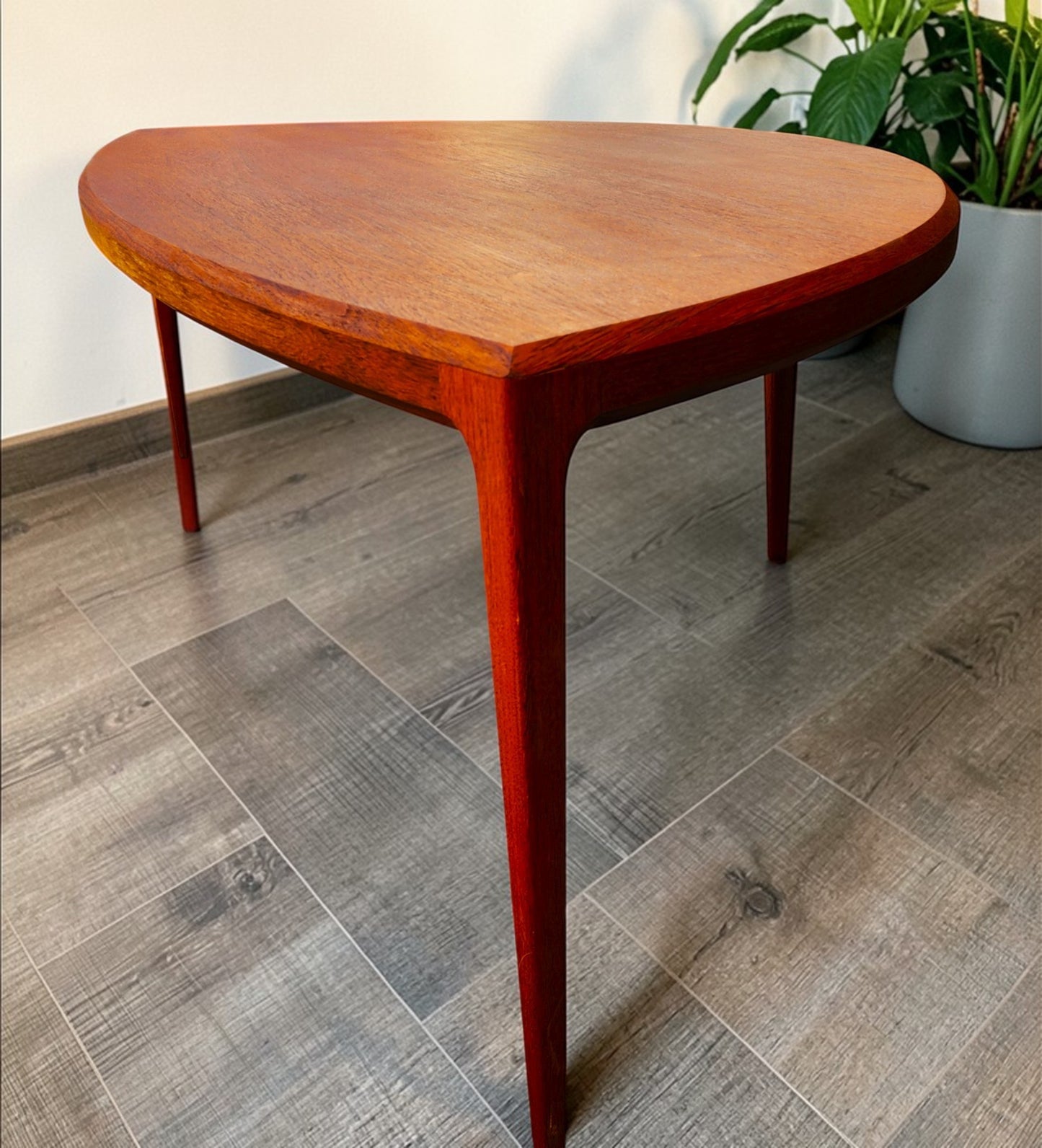 REFINISHED Danish Mid Century Modern Teak Coffee Table by J.Andersen 62.5"