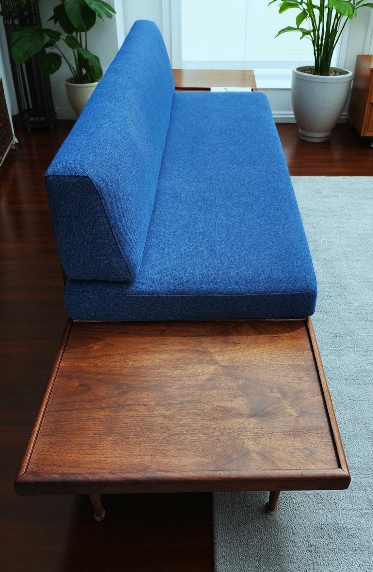 REFINISHED Mid Century Modern Daybed Sofa by A. Pearsall w NEW CUSHIONS