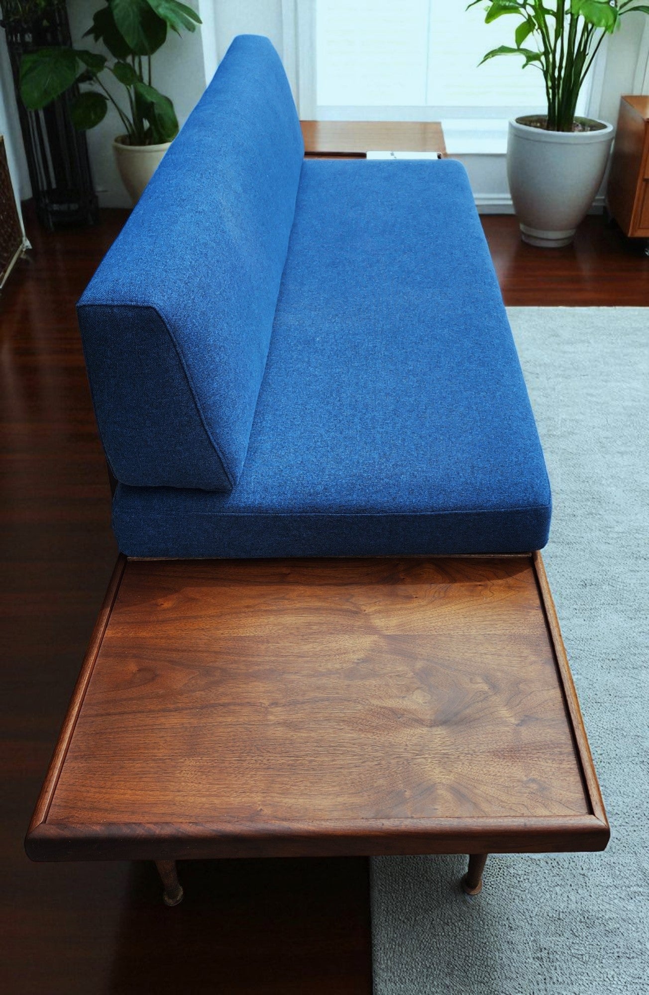 REFINISHED Mid Century Modern Daybed Sofa by A. Pearsall w NEW CUSHIONS