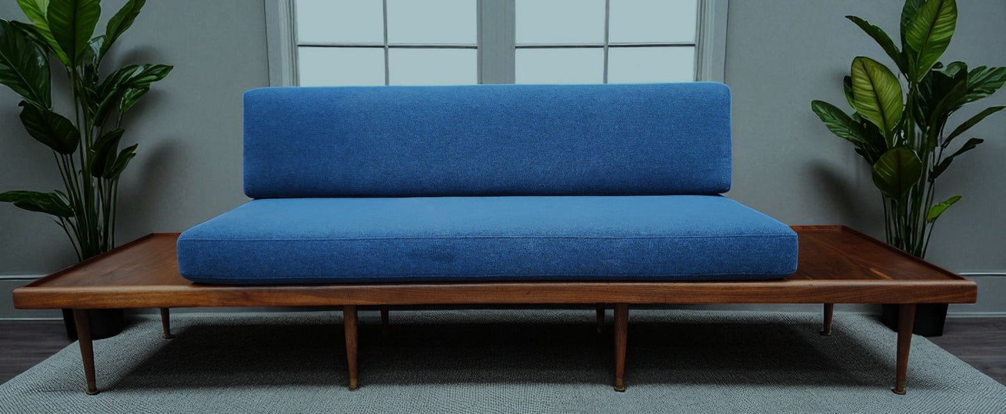 REFINISHED Mid Century Modern Daybed Sofa by A. Pearsall w NEW CUSHIONS