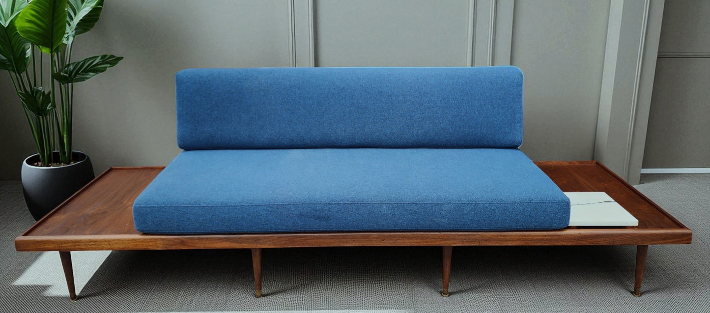 REFINISHED Mid Century Modern Daybed Sofa by A. Pearsall w NEW CUSHIONS