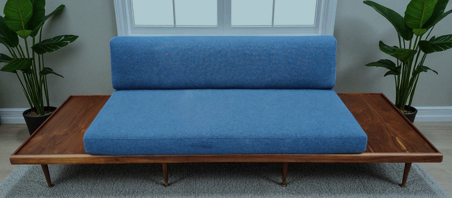 REFINISHED Mid Century Modern Daybed Sofa by A. Pearsall w NEW CUSHIONS