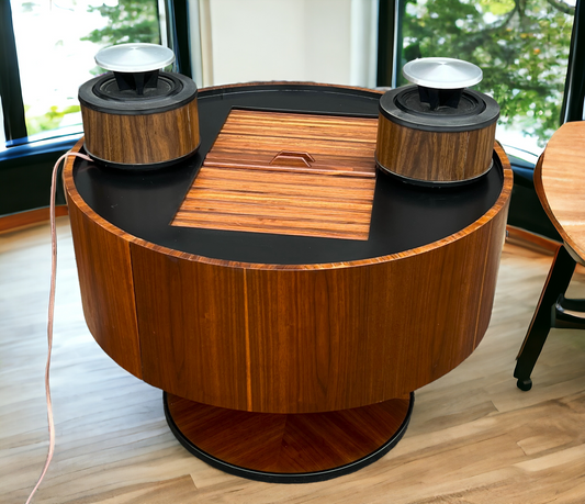 REFINISHED MCM Electrohome Circa 75 Model 703 Circular Stereo Console