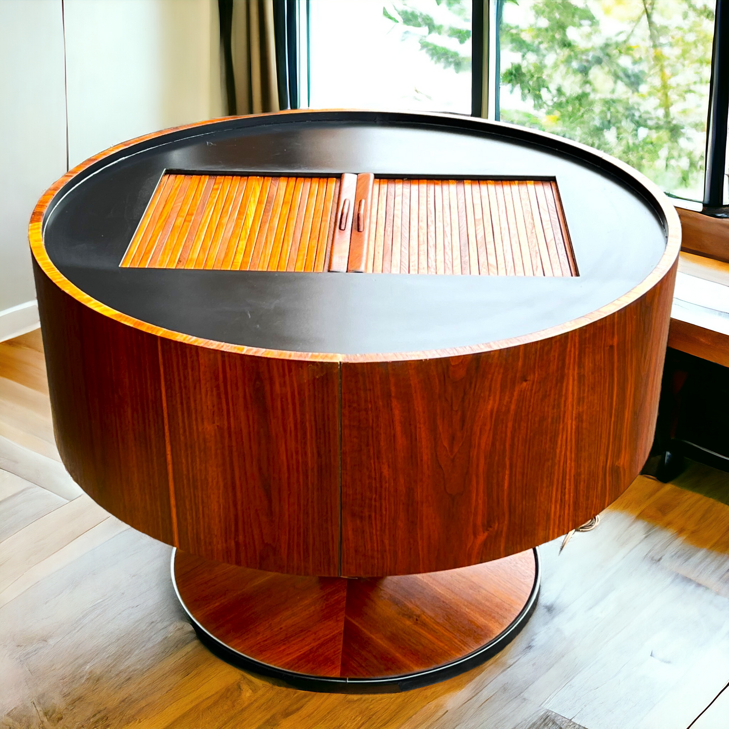 REFINISHED MCM Electrohome Circa 75 Model 703 Circular Stereo Console