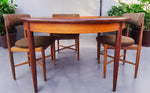 REFINISHED MCM Teak Extension Table & 6 REUPHOLSTERED chairs by G Plan 10