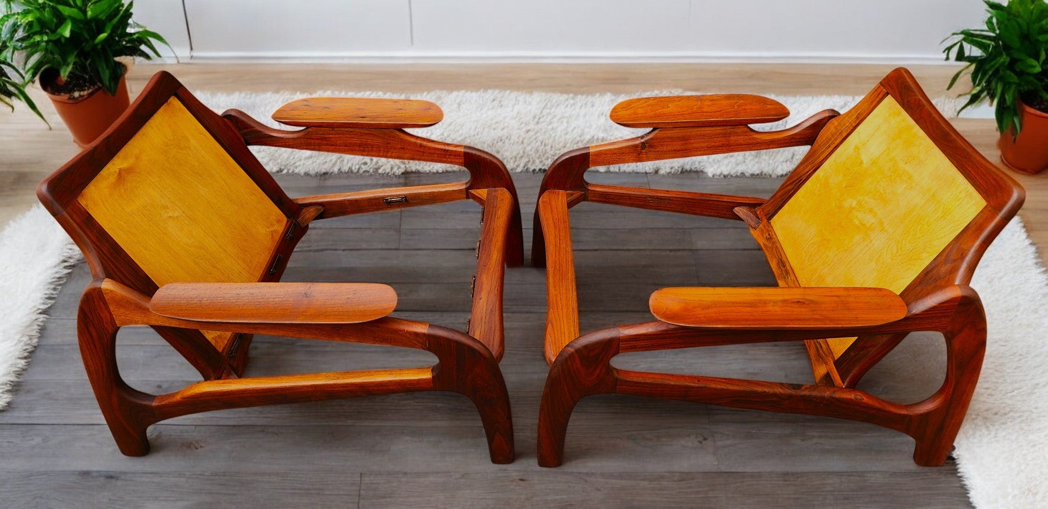 REFINISHED will get NEW CUSHIONS MCM Adrian Pearsall Lounge Chairs