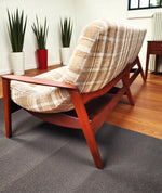 REFINISHED Mid Century Modern R.Huber Teak Scoop Sofa 4