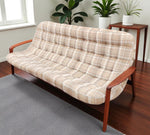 REFINISHED Mid Century Modern R.Huber Teak Scoop Sofa 5