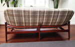REFINISHED Mid Century Modern R.Huber Teak Scoop Sofa 8